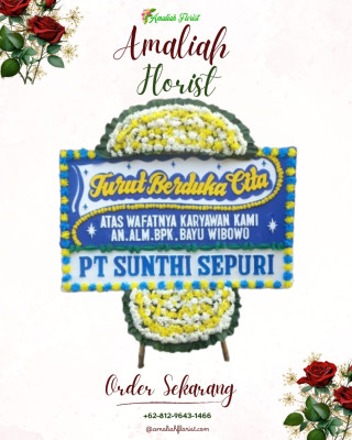 Papan Bunga Duka di Bojong Pandan