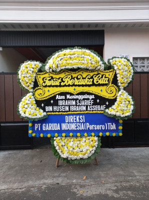 Papan Bunga Duka di Bojong Pandan